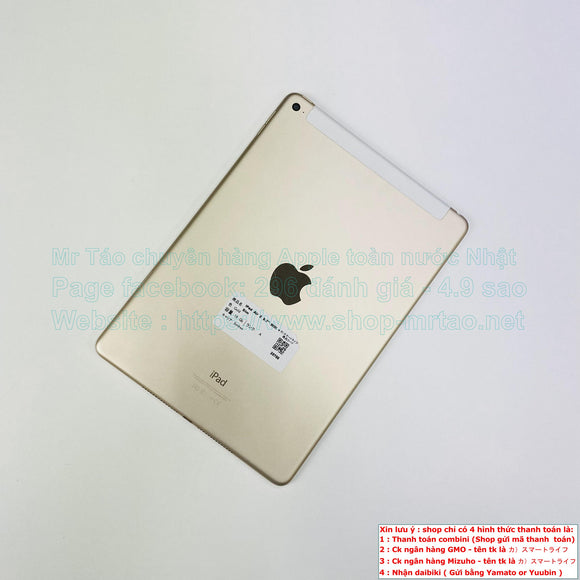 iPad Air 2  bản Wifi+Sim màu Gold 16GB hình thức 99% mã sp 28766.