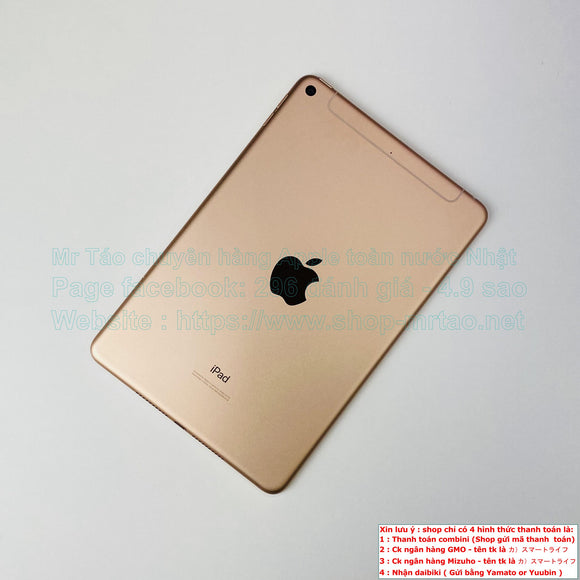 iPad Mini 5 Wifi and cellular Gold 256Gb 98% mã sp 42127.