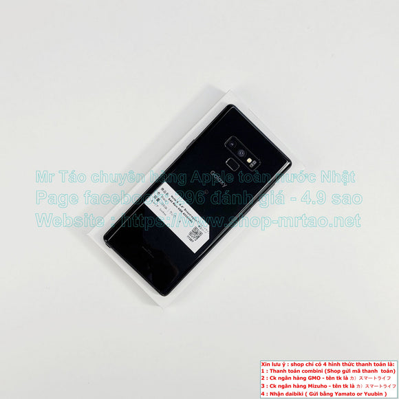 Note 9 màu Black 128Gb Quốc tế chip Snapdragon 845 Ram 6GB pin 4000mAh, hình thức 99% mã sp 77087.