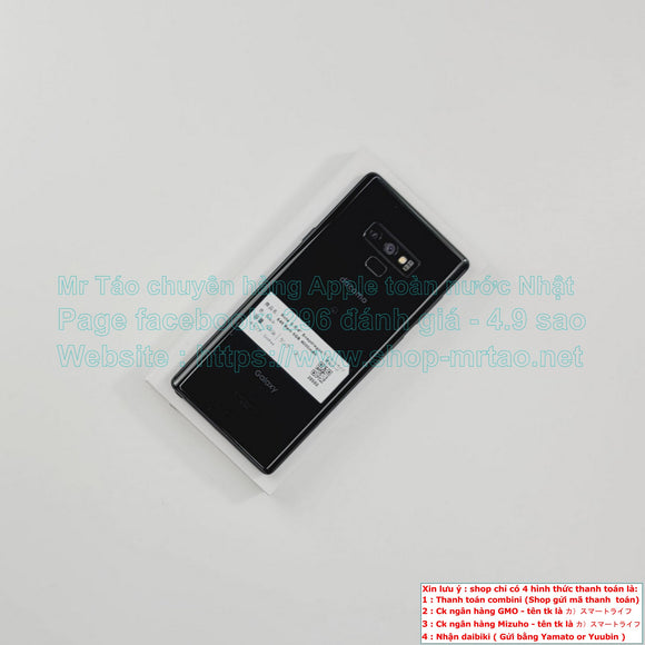 Note 9 màu Black 128Gb Quốc tế chip Snapdragon 845 Ram 6GB pin 4000mAh, hình thức 99% mã sp 39592.