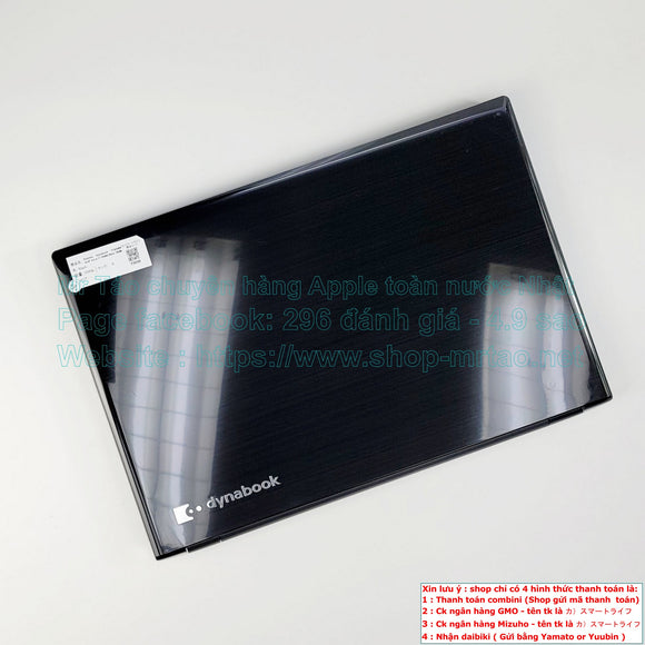 Toshiba Dynabook T75/DBS màu Black 15.6inch Core i7 7500U Ram 16GB, hình thức 99% mã sp 7259H.
