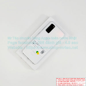 Galaxy S20 5G màu White 6.2" Snapdragon865 Ram12GB 4000mAh/ bản 128Gb Quốc tế( trừ sim mạng Docomo), hình thức 99% mã sp 66337.