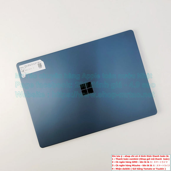 Surface Laptop 1769 màu Blue 13.5inch, Core i7 7660U Ram 8GB hình thức 99% mã sp 74557.