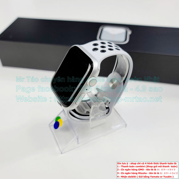 Apple watch Nike Series 5 44mm Sliver bản GPS, hình thức 99% mã sp VMLTR.