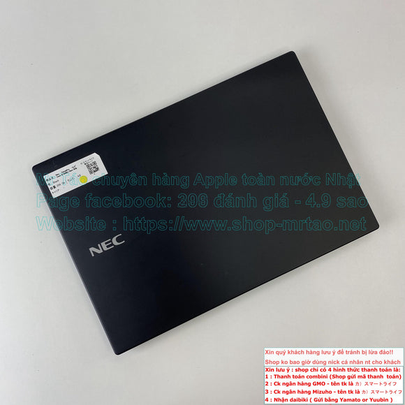 Nec VersaPro 13.3inch Core i5 8365U Ram 8Gb màu Black hình thức 98% mã sp 2951A. SALE