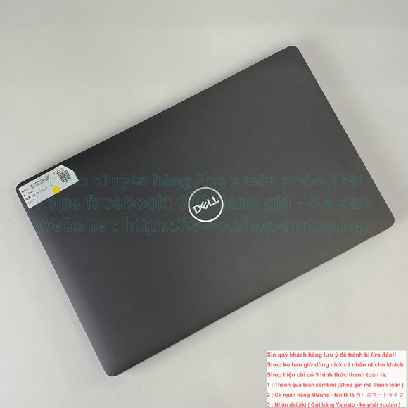 Dell Latitude 5501 XCTO  màu Black 15.6inch Core i7 9850H Ram 16GB/GeForce MX150 2GB hình thức 99% mã sp 52343.