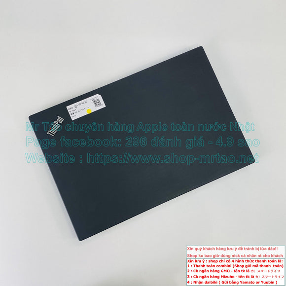 Lenovo ThinkPad T490 14inch  màu Black Core i5 vPro 8365U Ram 16Gb hình thức đẹp 99% mã sp CEEE9.
