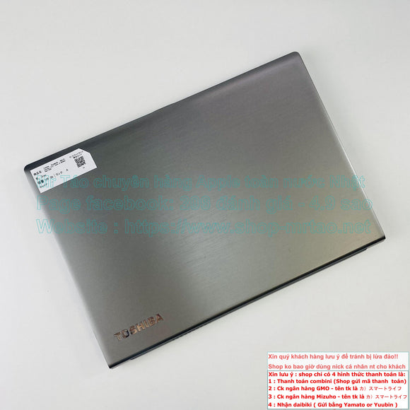 Toshiba Dynabook R63/D Version màu Gray Core i5 6200U Ram 4Gb hình thức 99% mã sp 6631H.