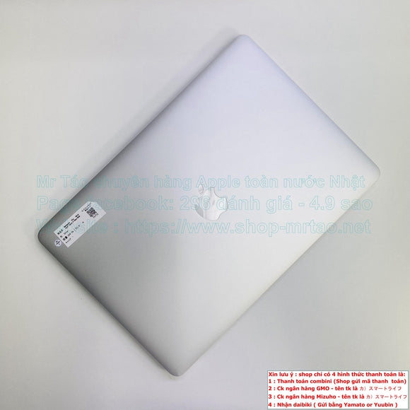 Macbook Pro 2013 Sliver 15.4inch  Core i7 Ram 8Gb  hình thức máy 99% mã sp TFFT0.