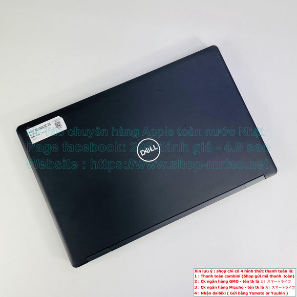 Dell Latitude 5590 15.6inch màu Black Core i7 8650U Ram 16Gb , Card Geforce MX130 hình thức  98% mã sp 1YHR2.