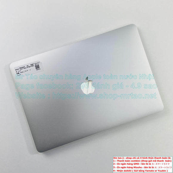 Macbook Air 2020 Sliver 13.3inch Core i3 Ram 8GB, hình thức 99%. mã sp 9MNHQ.