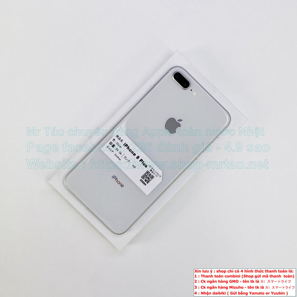 iPhone 8 Plus 64gb màu Silver quốc tế hình thức 98% mã sp 69984.